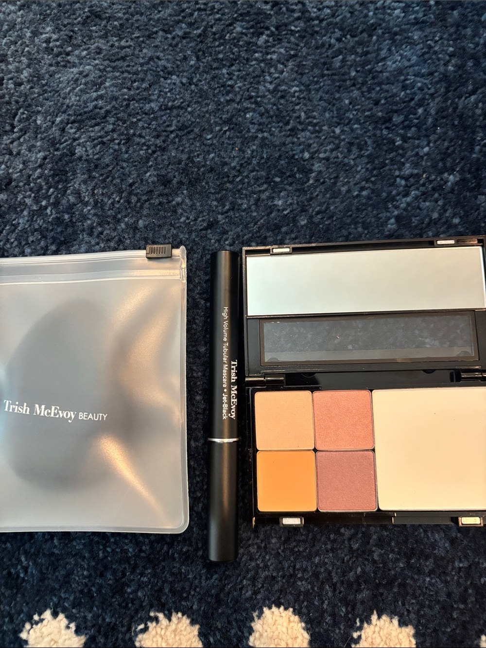 Trish McEvoy Compact Makeup Palette in Peach, Coral and Cream Tones